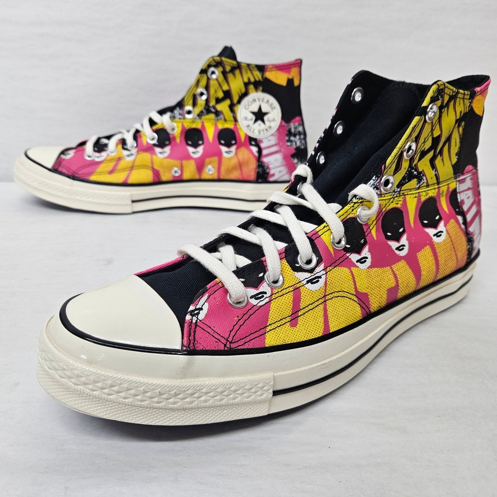 Converse Chuck 70 Hi Batman 80th Anniversary 167317C Black Pink Men's Size 13 - Picture 3 of 10